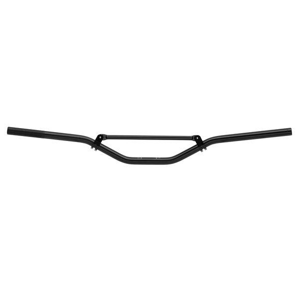 Motorcycle handlebar 22.2mm AL7075 sandblast, with black crossbar