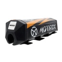 Customizable Square Motorcycle Bar Pad Black For 28.6mm Handlebar