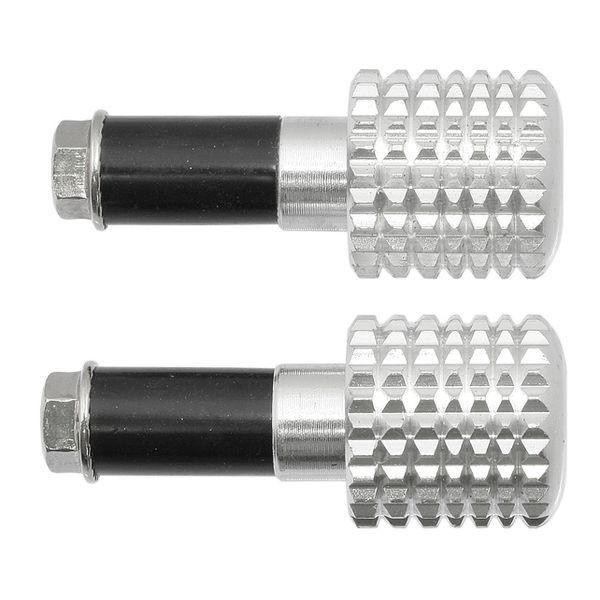 Motorcycle bar end silver 13mm