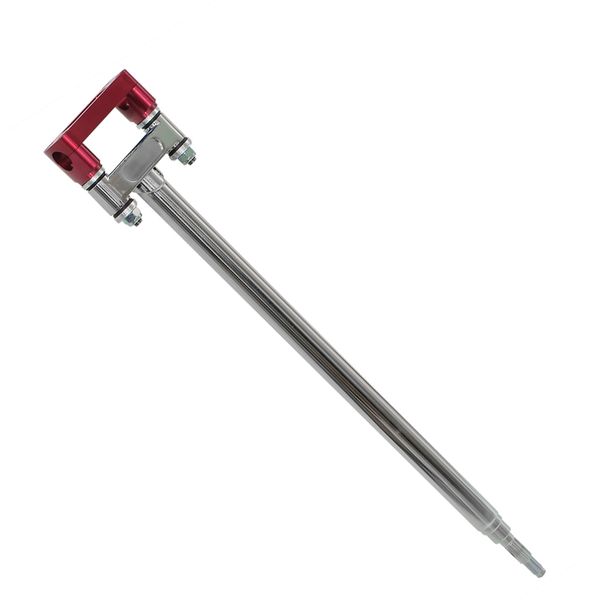 ATV steering stems & red clamp, material: STEL CP