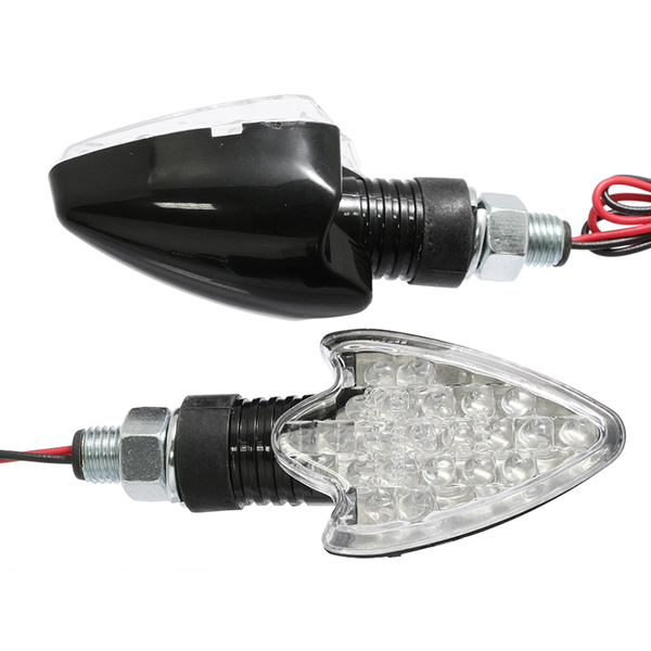 LED arrow indicators clear lens/black base with E-MARK