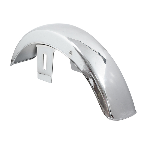 Universal 18" front mudguard wide chrome 120MM 