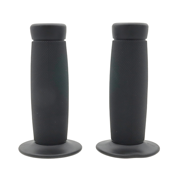 Vintage black soft grips (7/8",1") 124MM. Material: TPR