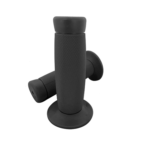Vintage black soft grips (1",1 1/8") 124MM. Material: TPR