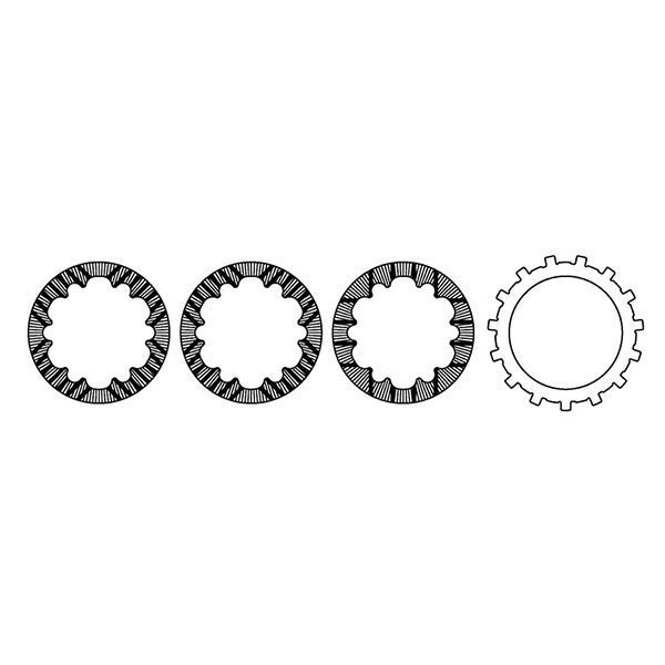 Sintered clutch set KTM SX50 2025