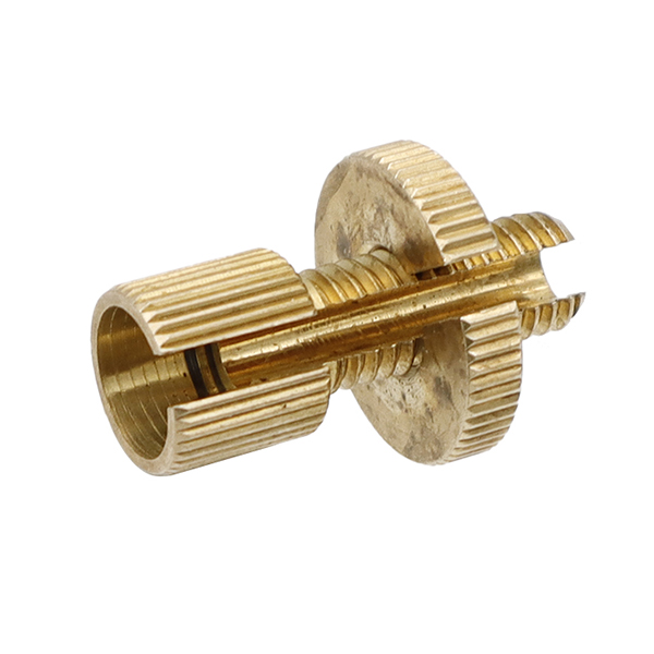 Cable adjuster gold 8mm*1.25p. Material: copper