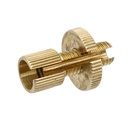 Cable adjuster gold 8mm*1.25p. Material: copper