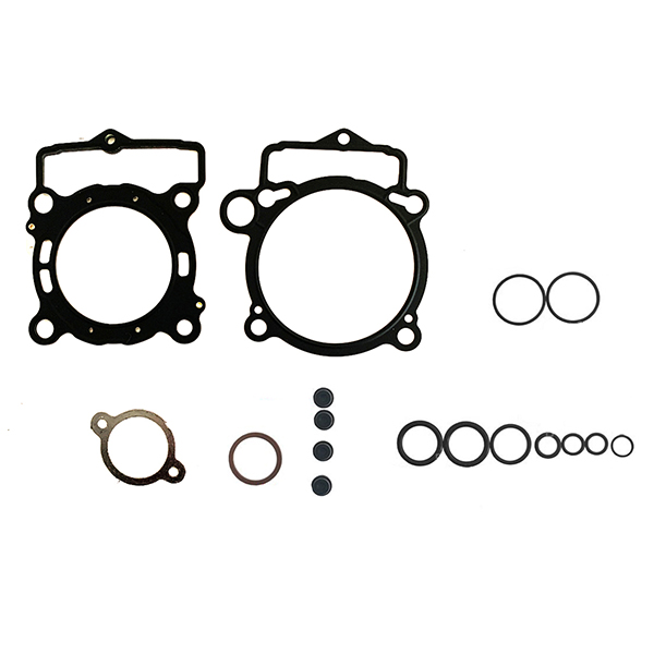 Top set gaskets with o-ring, valve seals and copper washer. For KTM 250 SXF 2013-2015 & 250 EXCF 2014-2016