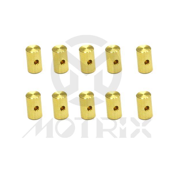 Barrel nipple 6x10mm for 1.5mm wire 10 pcs