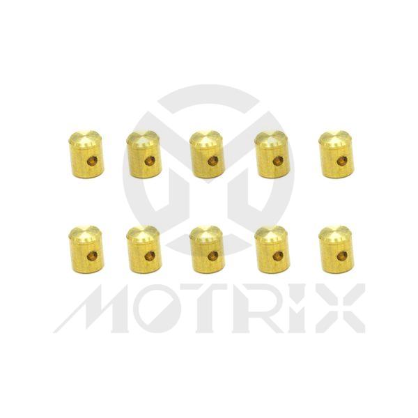 Barrel nipple 6x7mm for 1.5mm wire 10 pcs