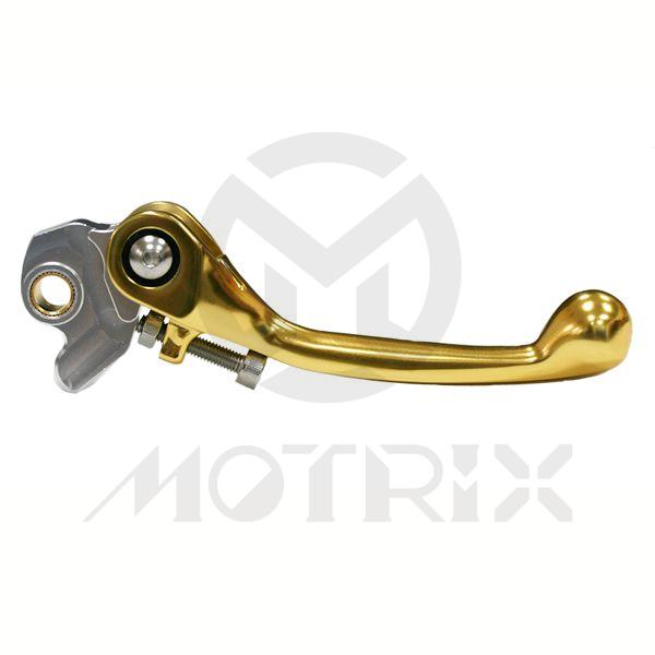Forged flex brake lever for KAWASAKI KX100, KX125, KX250, KLX450 gold