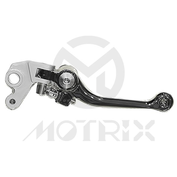 Brake lever for YAMAHA YZ 85/125/250/250F/450F, KAWASAKI KX 60/65/80/85/100/125/250/250F, SUZUKI RM 125/250/250F 2 way flex black