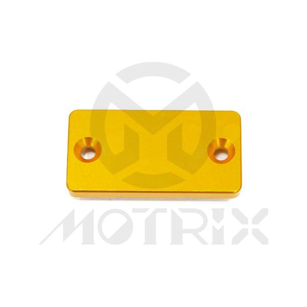 Front brake reservoir cover (gold) for KAWASAKI KX 65, KX 100, KX 450F ; SUZUKI RM 125 ; YAMAHA YZ 450F