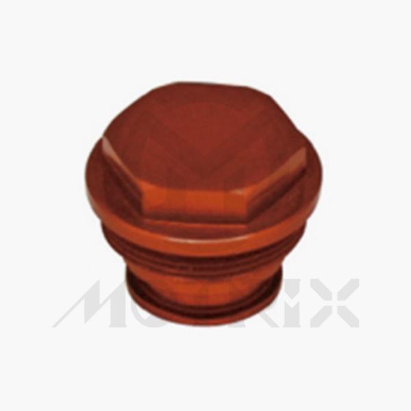 Rear brake reservoir cover (orange) for HUSQVARNA TE 150 BRAKTEC, TE 250i, FE 450 BRAKTEC