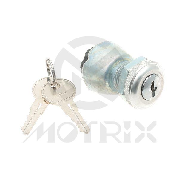 Ignition switch for universal 3 positions with 2 keys