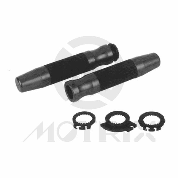 Alloy with rubber grip, with throttle & 3 adjusters fits 7/8''