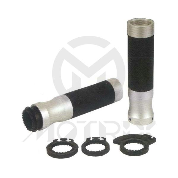 Alloy with rubber grip, with throttle & 3 adjusters fits 7/8''