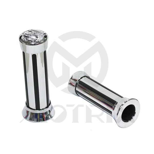 Plastic black line grips L: 135mm fits (7/8'',1'')