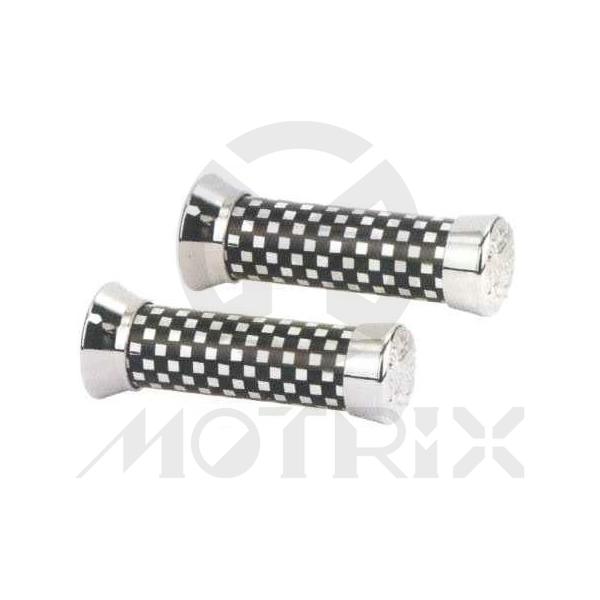 Alloy grips with eagle chrome end fits 7/8''