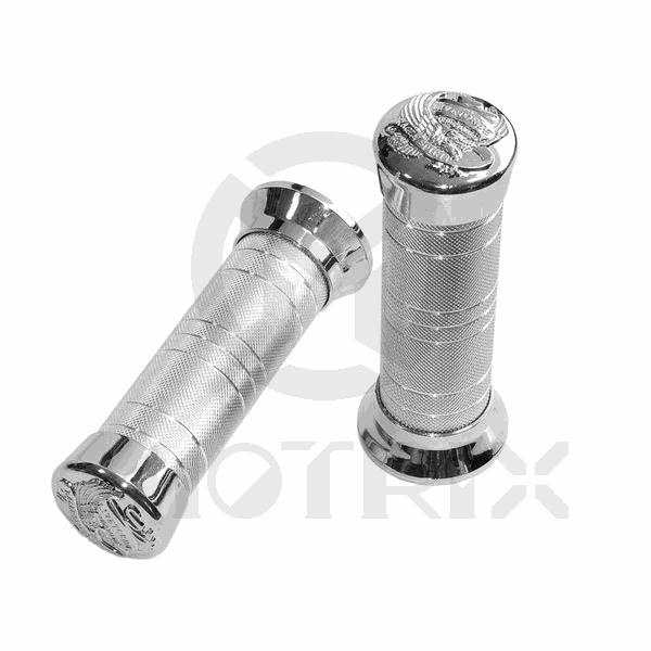 Aluminum grips with eagle end. L: 135mm