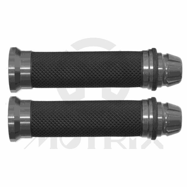 Grips with CNC bar ends. L: 143mm fits (7/8'', 1'')