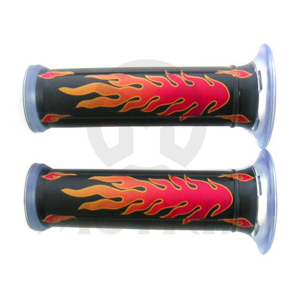 Flame style grips. L: 120mm fits (7/8'', 1'')