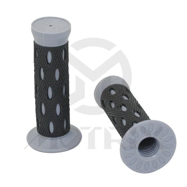 Rubber grip black/grey with close end. L: 125mm fits (7/8'', 1''). Material: KRATON