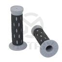 Rubber grip black/grey with close end. L: 125mm fits (7/8'', 1''). Material: KRATON