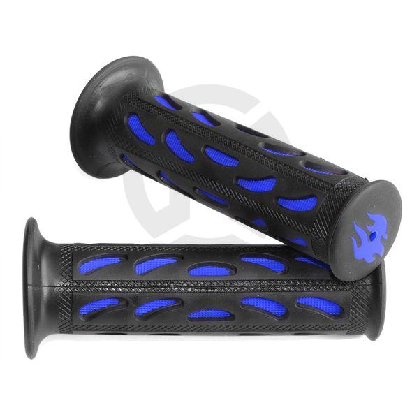 Rubber grips, top with flame. L: 120mm fits (7/8'', 1'')