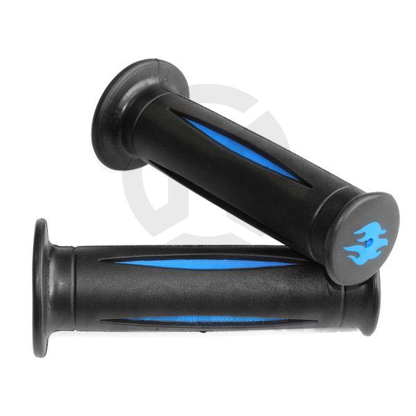 Rubber grips, top with flame. L: 130mm fits (7/8'', 1'')