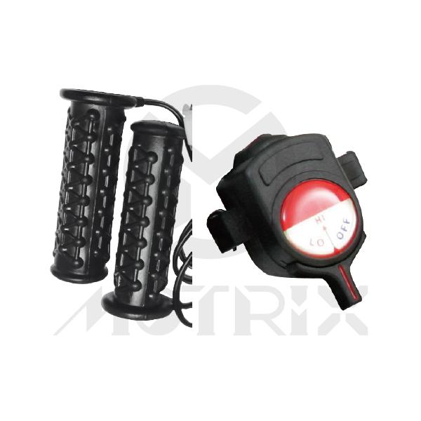 Heated grip with C type switch. L: 130mm fits (1'', 7/8'')