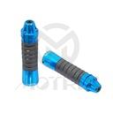 Alloy rubber grip with LED bar end. L: 138mm fits (7/8'', 1'')