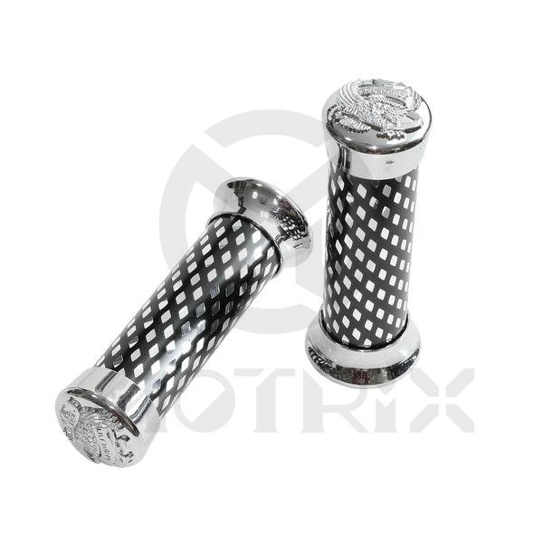 Alloy grips with eagle end. L:135mm fits (7/8'', 1'')
