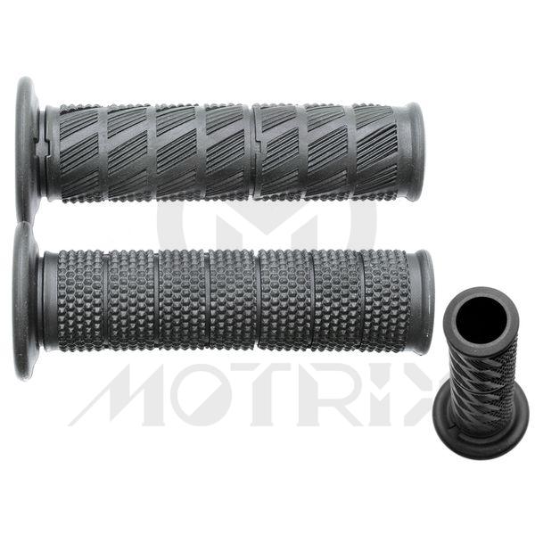 Rubber grips with open end. L: 130mm fits (7/8'', 1'')