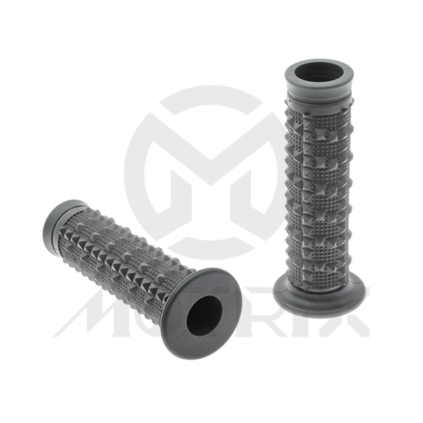Rubber grip, open end. L: 120mm. Black body / flange