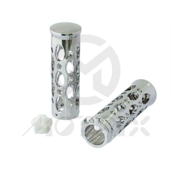 CNC grips with bearing & PVC plug for HARLEY D: 25.4MM L:130 &120MM