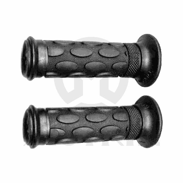 Black super soft handle grips for racing / sport bike, special rubber