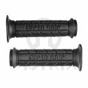 Soft rubber grips for sport bike with close end. L: 135mm fits (7/8'', 1'')