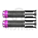 Grips with black diamond rubber and bar end. L: 130mm fits (7/8'', 1'')
