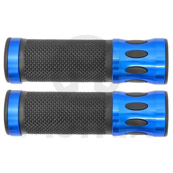 Rubber grips. L: 120mm fits (7/8'', 1''), blue
