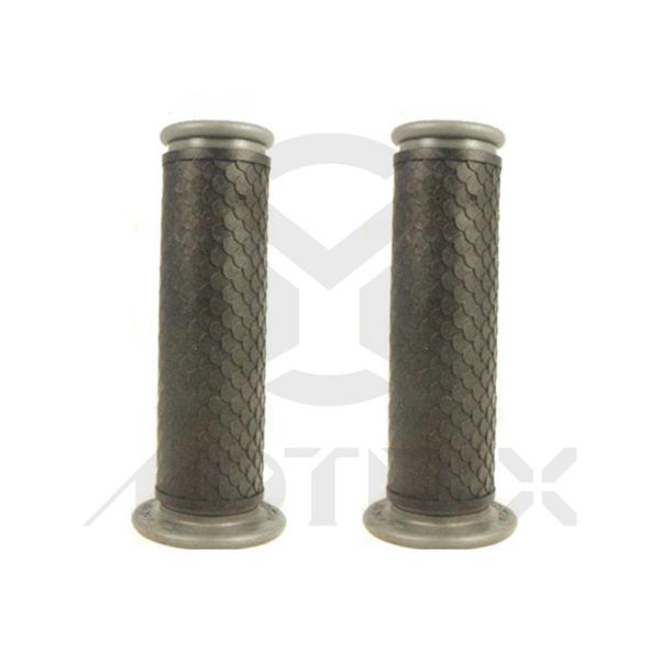 Grey end / black body, rubber grips open end with cap. L: 120mm fits (7/8'', 1'')