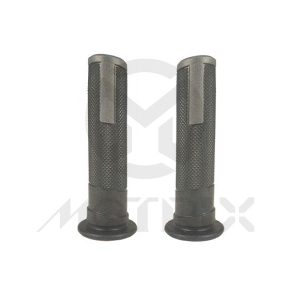 Grey end / black body, rubber grips with close end. L: 125mm fits (7/8'', 1'')