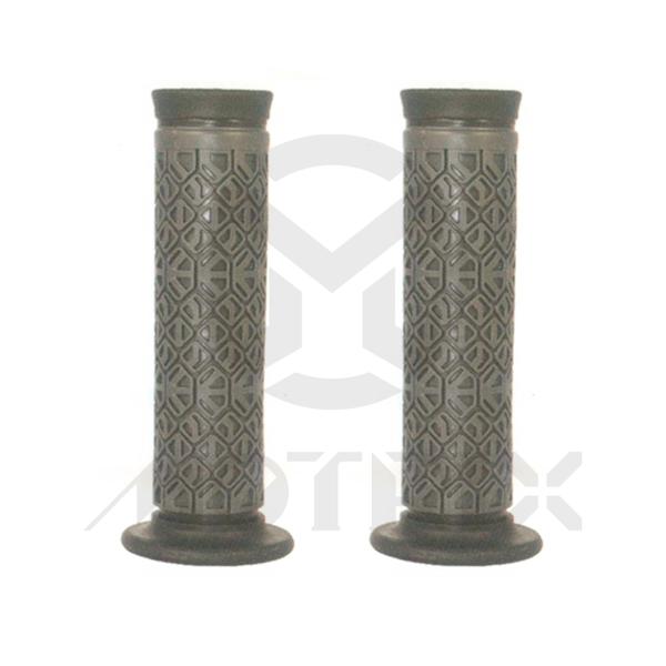 Black end / grey body, rubber grips with open end. L: 125mm fits (7/8'', 1'')