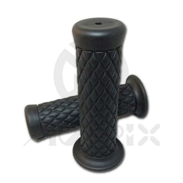Motorcycle vintage soft grips. L: 124mm fits (7/8'', 1'')