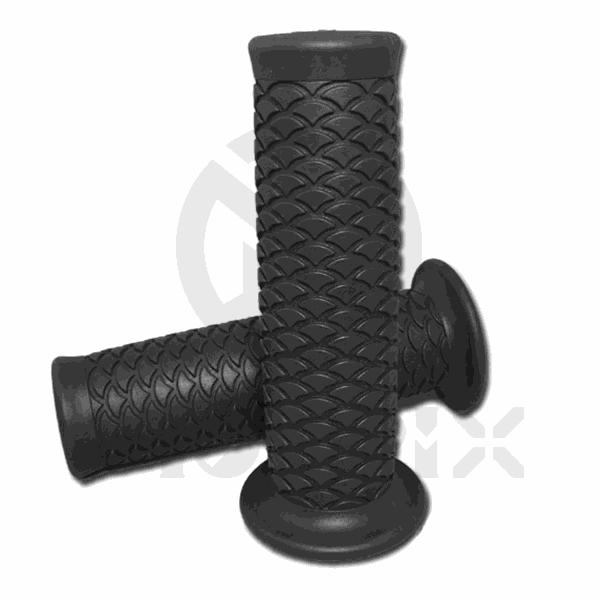 Motorcycle vintage soft grips. L: 124mm fits (1'', 1-1/8'')