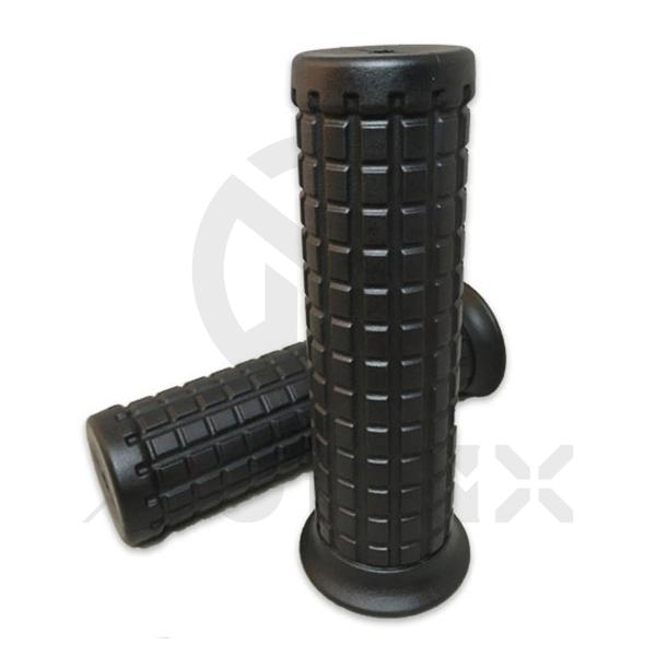 Motorcycle vintage soft grips. L: 124mm fits (1'', 1-1/8'')