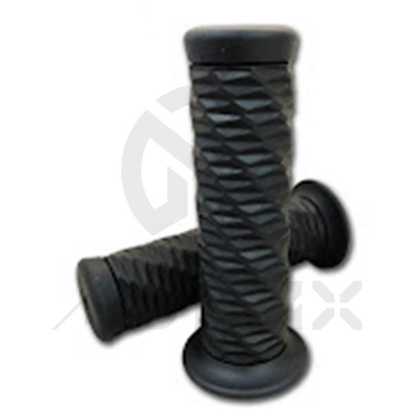 Motorcycle vintage soft grips. L: 124mm fits (7/8'', 1'')