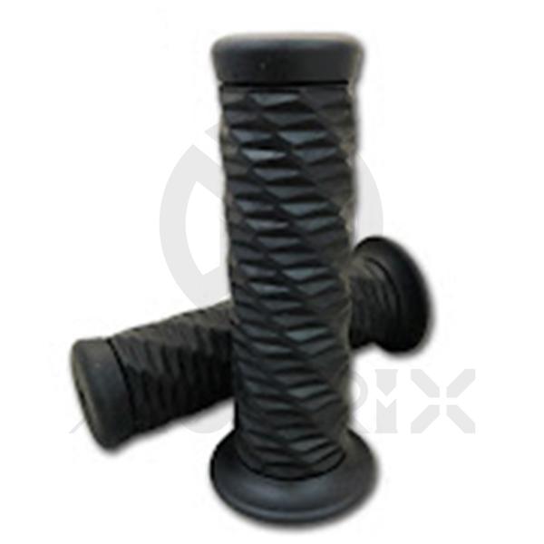 Motorcycle vintage soft grips. L: 124mm fits (1'', 1-1/8'')