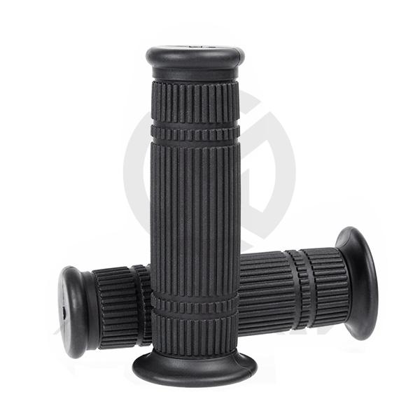 Vintage black soft grips (1",1 1/8") 124mm non-PVC, close end