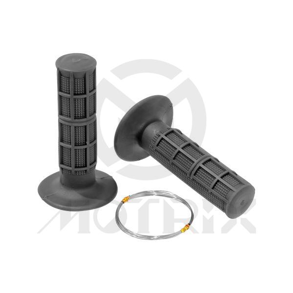 MX2 style rubber grips with 1 stainless wire (0.6mm X 170cm). L: 115mm